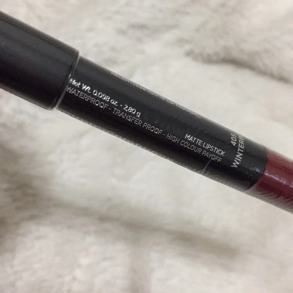 Doucce Relentless Matte Lip Crayon 405 Winterberry New Sealed